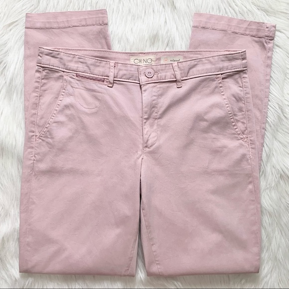Anthropologie Pants - Anthropologie Light Mauve Twill Chino Pants
